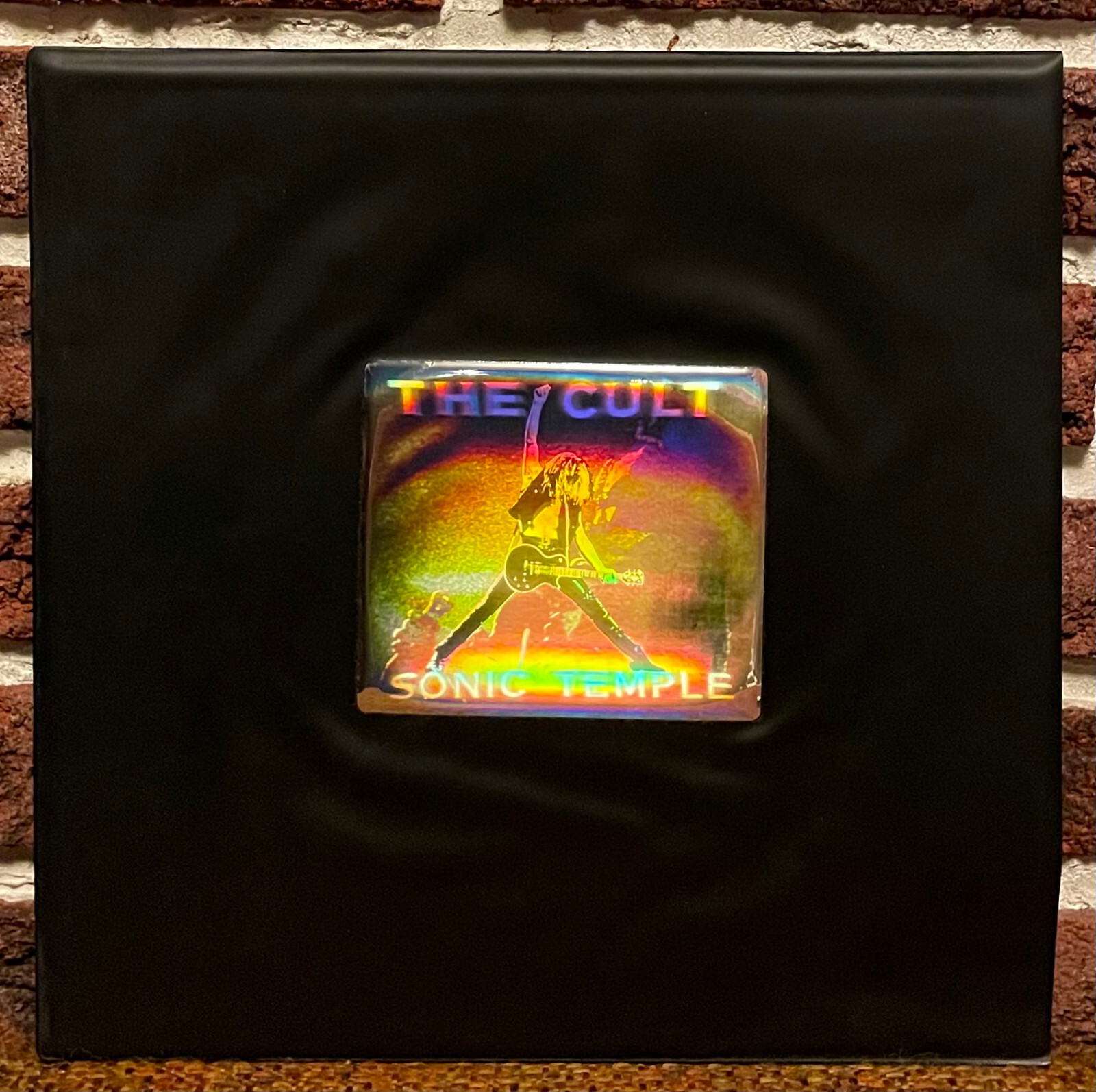 【Canada 3-D Hologram】The Cult / Sonic Te 3-D HOLOGRAM Vtg 1989 THE CULT Album SONIC TEMPLE Vinyl