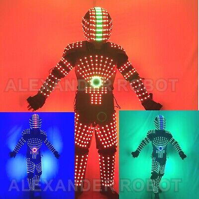 LED Robot Costume small Suits -Included Laser Gloves included shipping