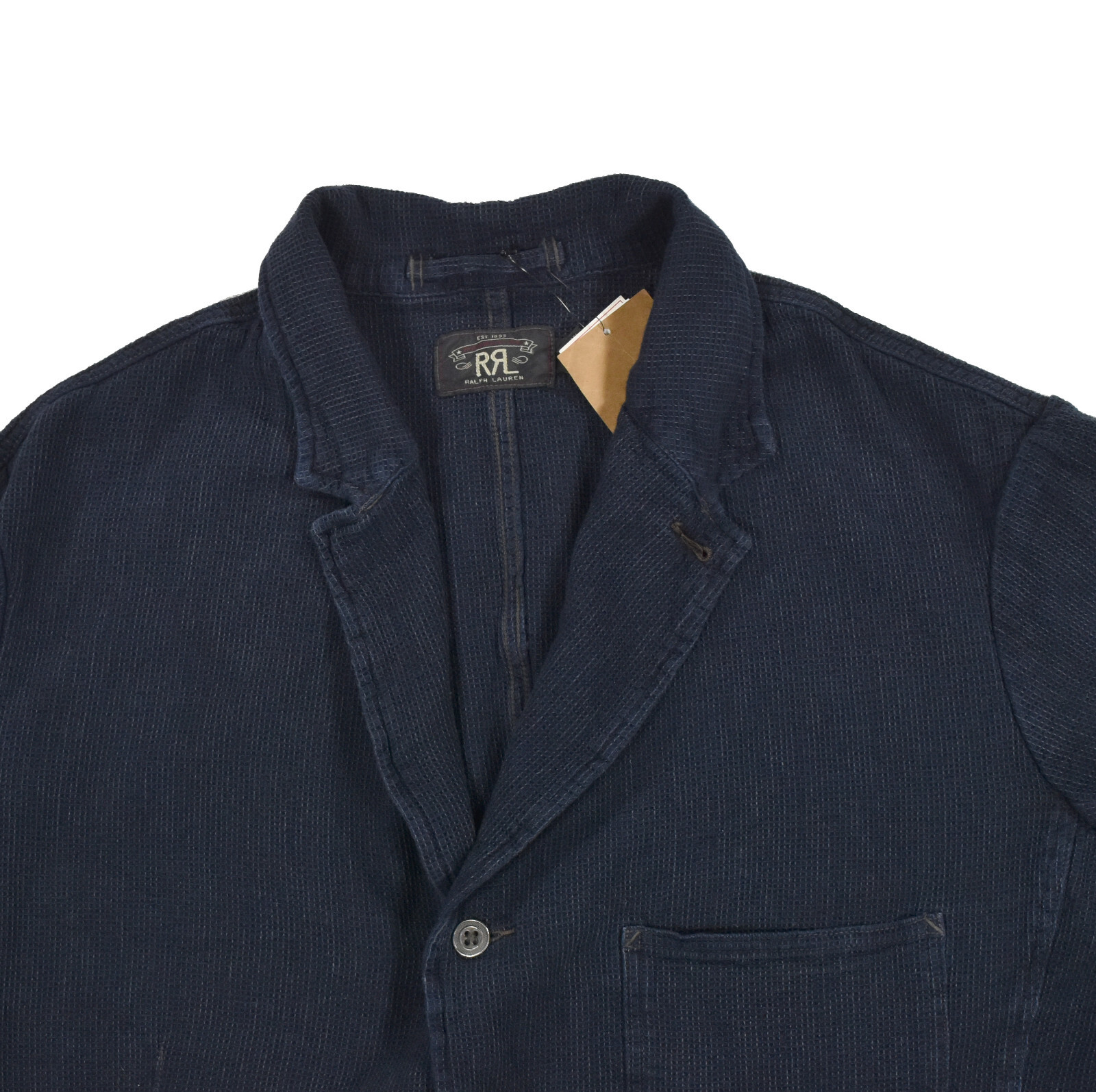 Ralph Lauren RRL Unconstructed Indigo Cotton Dobby Sportcoat