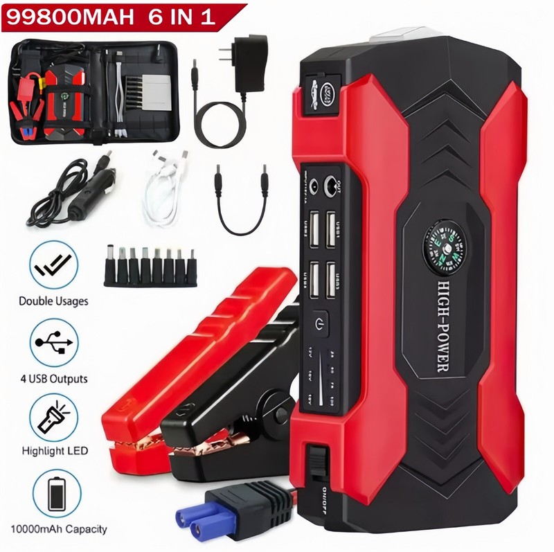 Car Jump Starter Booster Jumper Box Power Bank Battery Charger