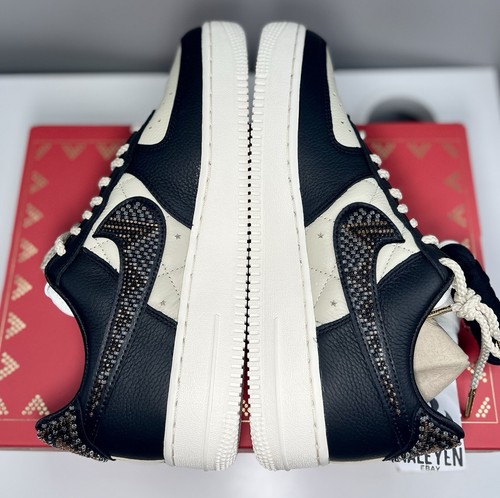 Pre-owned Nike Air Force 1 Low 'premium Goods The Sophia' | Women' Size 9.5 | Dv2957-001 In Black/sand/sail/multi-color