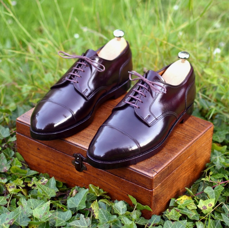 Derby Alden 2160 Cordovan Bordeaux 7 B Us / 40,5 Eu - TrÃS Bon ÃTat