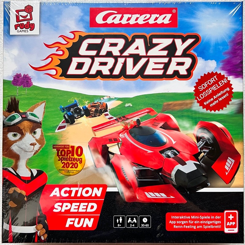 Carrera Crazy Driver Rudy Games Board Game iOS Android Family