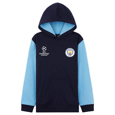 Manchester City F.C. Boys Hoodie Long Sleeve Sweatshirt Hoody Top
