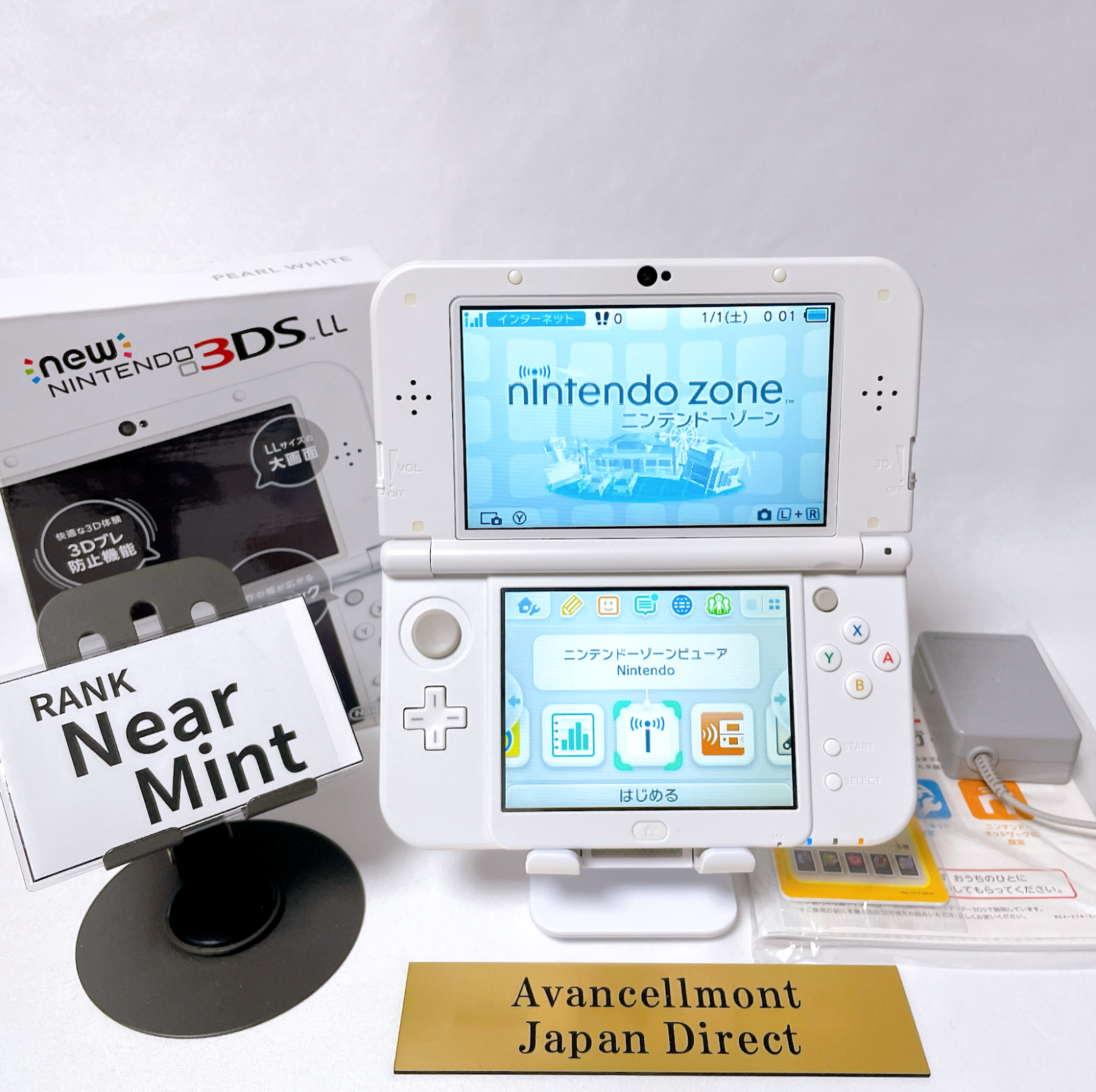 Newニンテンドー3DS Near Mint w/box】【Dual IPS】New Nintendo 3DS XL LL Pearl