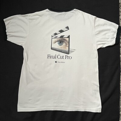 Vintage Apple Mac Final Cut Pro T-Shirt - Anvil Tag - Size Large