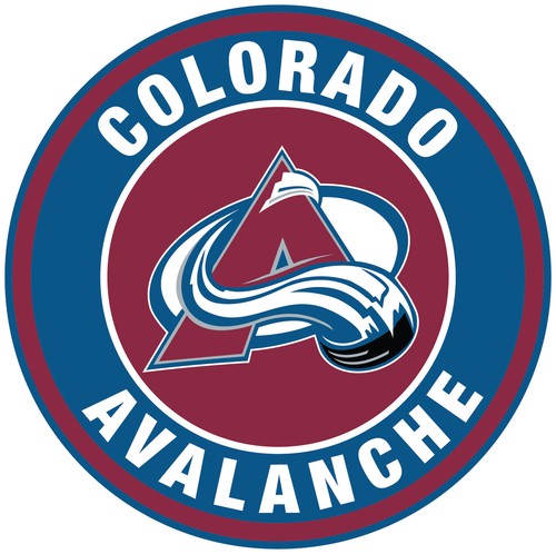 Colorado Avalanche Circle Sticker / Vinyl Decal 10 Sizes! TRACKING!!