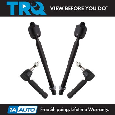 TRQ Front Inner and Outer Tie Rod Set Fits Buick Cadillac Saab