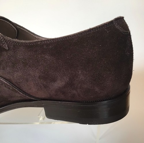 Pre-owned Ferragamo Salvatore  Seul Cap Toe Suede Oxfords (size 8 Eee) - $775.00 In Gray