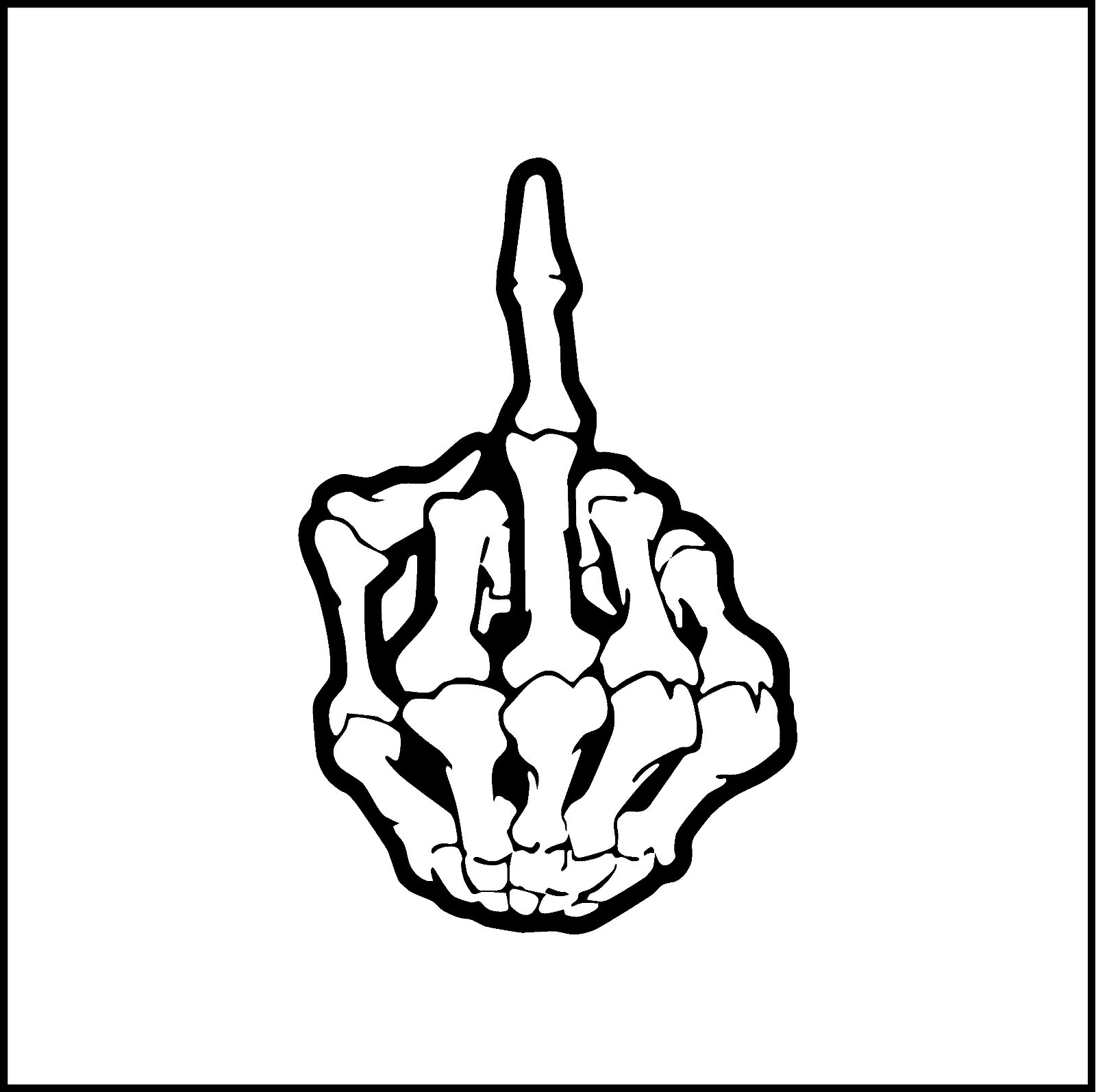 パンツ 198 mnml skeleton middle finger Amazon.com: Ranger Return Middle Finger Skeleton Bone DIY