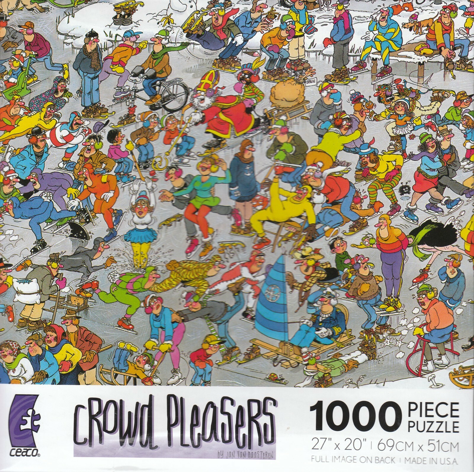 大混雑 / Overcrowded 3枚セット Crowd Pleasers: Crowd Pleasers On Thin Ice 1000 Piece Puzzle - Jan
