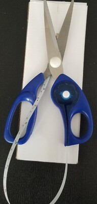 IDEAWORKS 2-IN-1 SCISSORS WITH TAPE MEASURE.FOR CRAFTING,SEWING & MORE.BRAND NEW