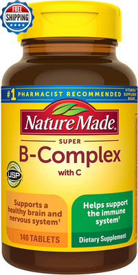 Super B Complex with Vitamin C & Folic Acid, 140 Tablets