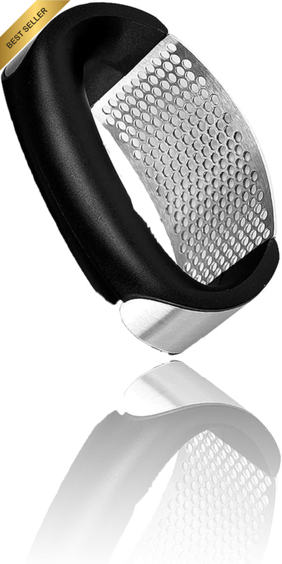 Pro-Grade Stainless Steel Garlic Chopper Crusher Squeezer Compact Mincer
