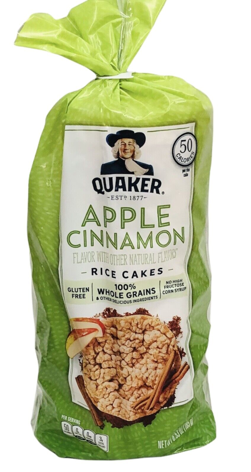 Quaker Apple Cinnamon Gluten Free Rice Cakes 6.53 oz