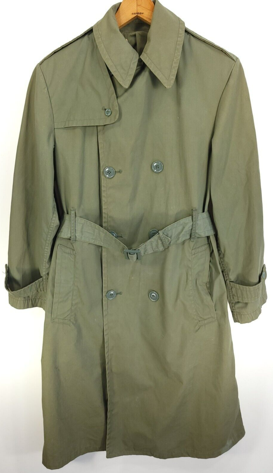 50年代US AIRFORCE RAINCOAT 32R Vintage 50s US Air Force Military Navy Blue Raincoat Trench