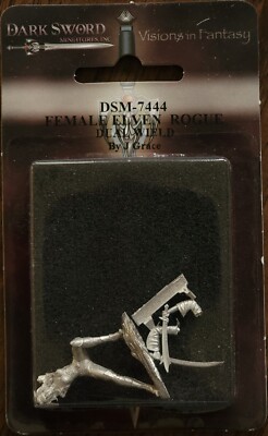 Dark Sword Female Elven Rogue Dual Wield DSM-7444 NEW