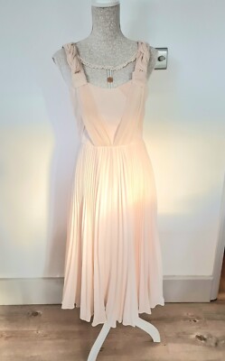 Oasis Cream Neutral UK Size 8 Dress Wedding Bridesmaid New Bnwt RRP £99
