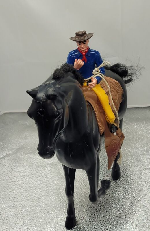 Stone Horse ??? Black Stallion Miscellaneous Toy Lot (3)Cowboy Horse Saddle 