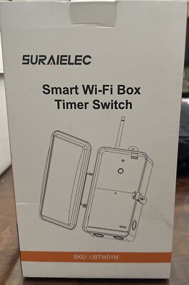 Suraielec UBTW01M Smart Wifi Box T40W Pool Timer Outdoor Indoor Switch 40 AMP