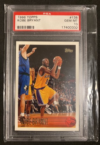 1996-97 Topps Kobe Bryant #138 Rookie HOF Lakers PSA 10 GEM