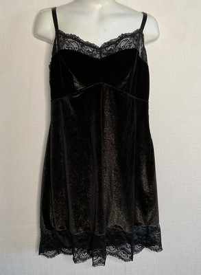 Adore Me Velvet Chemise Lingerie Size L babydoll Sexy Night Dress Whimsigoth