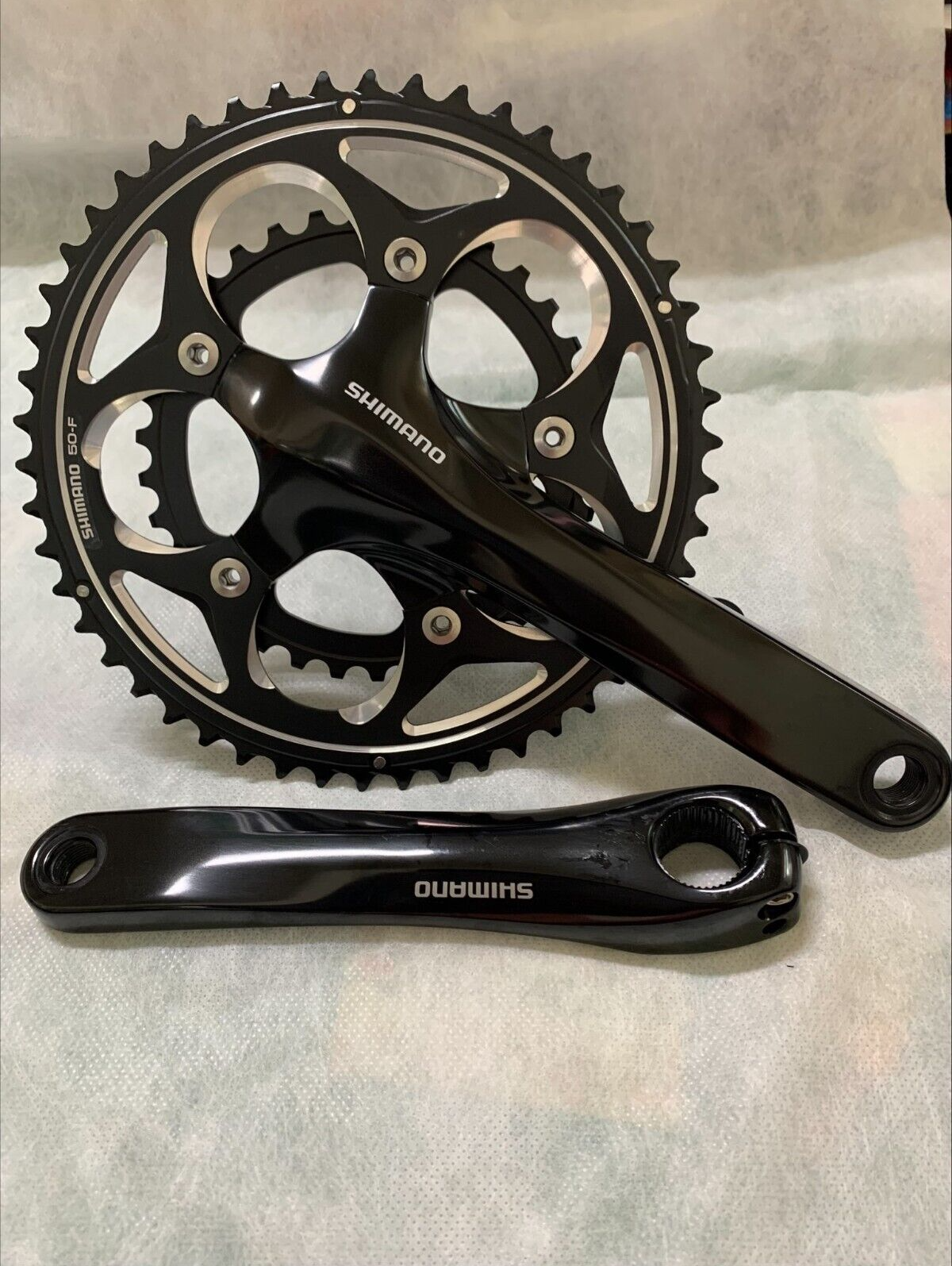 SHIMANOシマノ FC-R565クランク 165㎜ BK 未使用］シマノ クランクセット FC-R565 50-34T 165㎜ - メルカリ