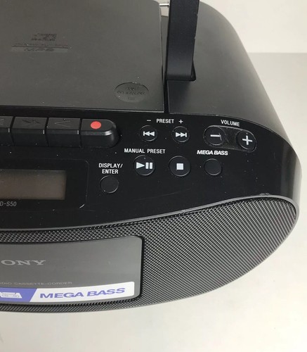 Sony CFD-S50 AM/FM Radio CD Cassette Recorder Portable Boombox Stereo