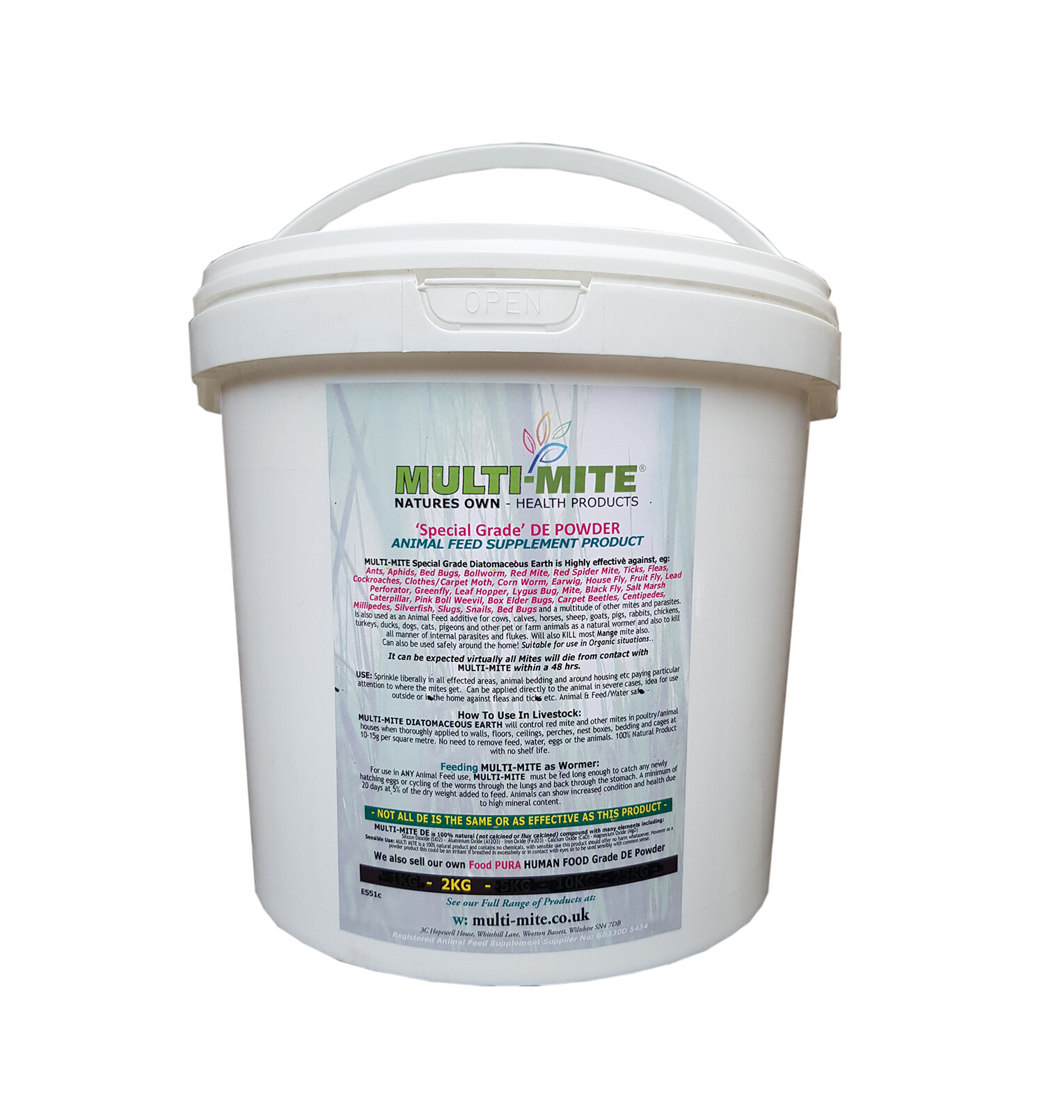 Backyard Poultry Supplies Pet Supplies 25kg Diatomaceous Earth Red