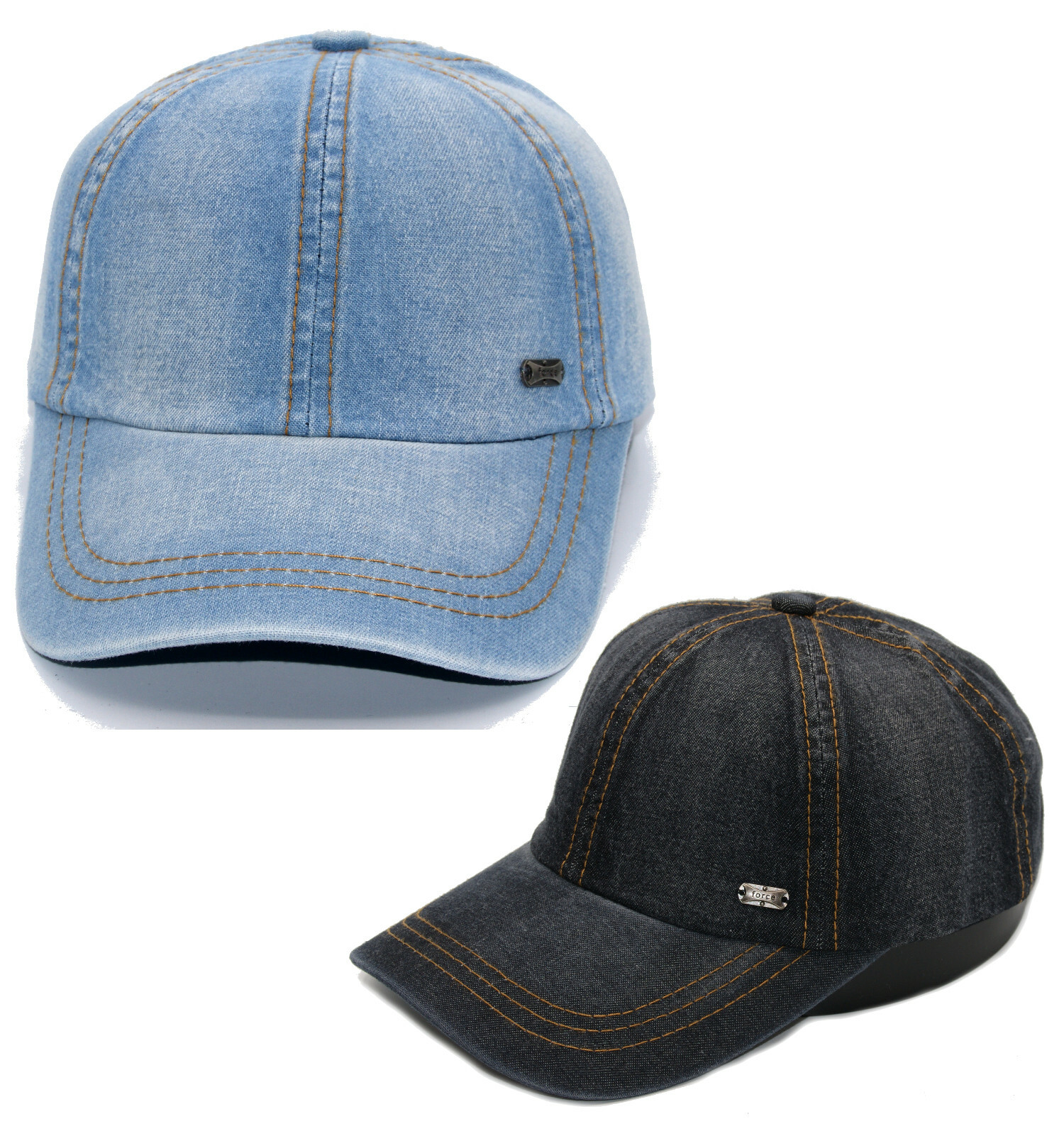 Jeans Cappy Denim Look Basecap Cap Kappe gebogen 100 Baumwolle Herren