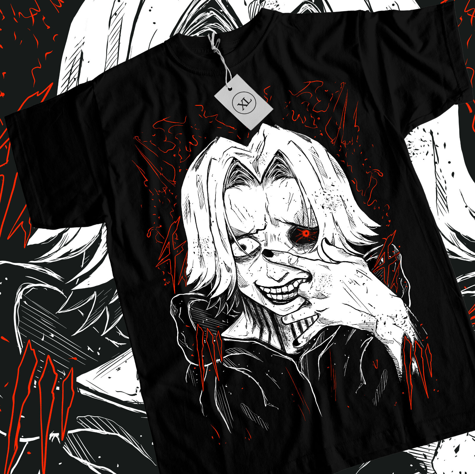 Seidou Takizawa T-shirt Tokyo Ghoul Strip Anime Unisex Black