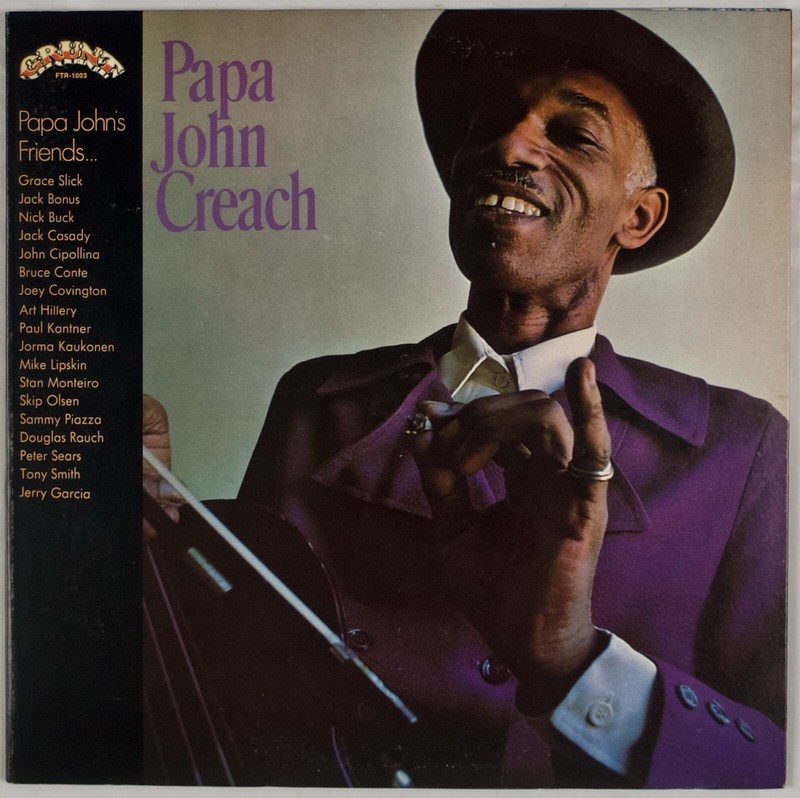 Jerry Garcia他、豪華ゲスト参加！PAPA JOHN CREACH PAPA JOHN CREACH: '71 Grunt Jerry Garcia & Jorma Rock LP NM
