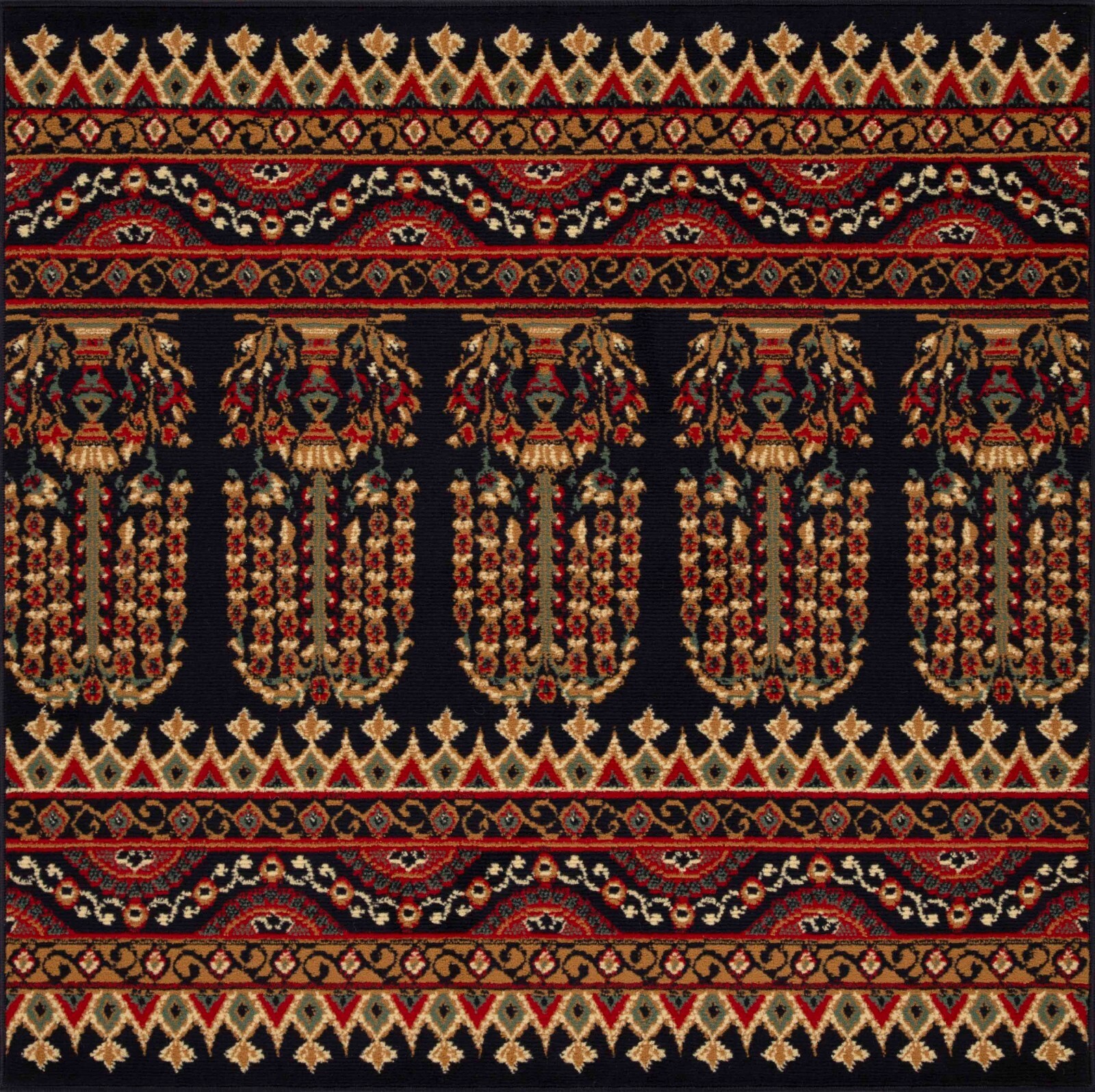 Adena Bohemian Geometric Abstract Floral Indoor Area Rug Or Runner Rug Carpet