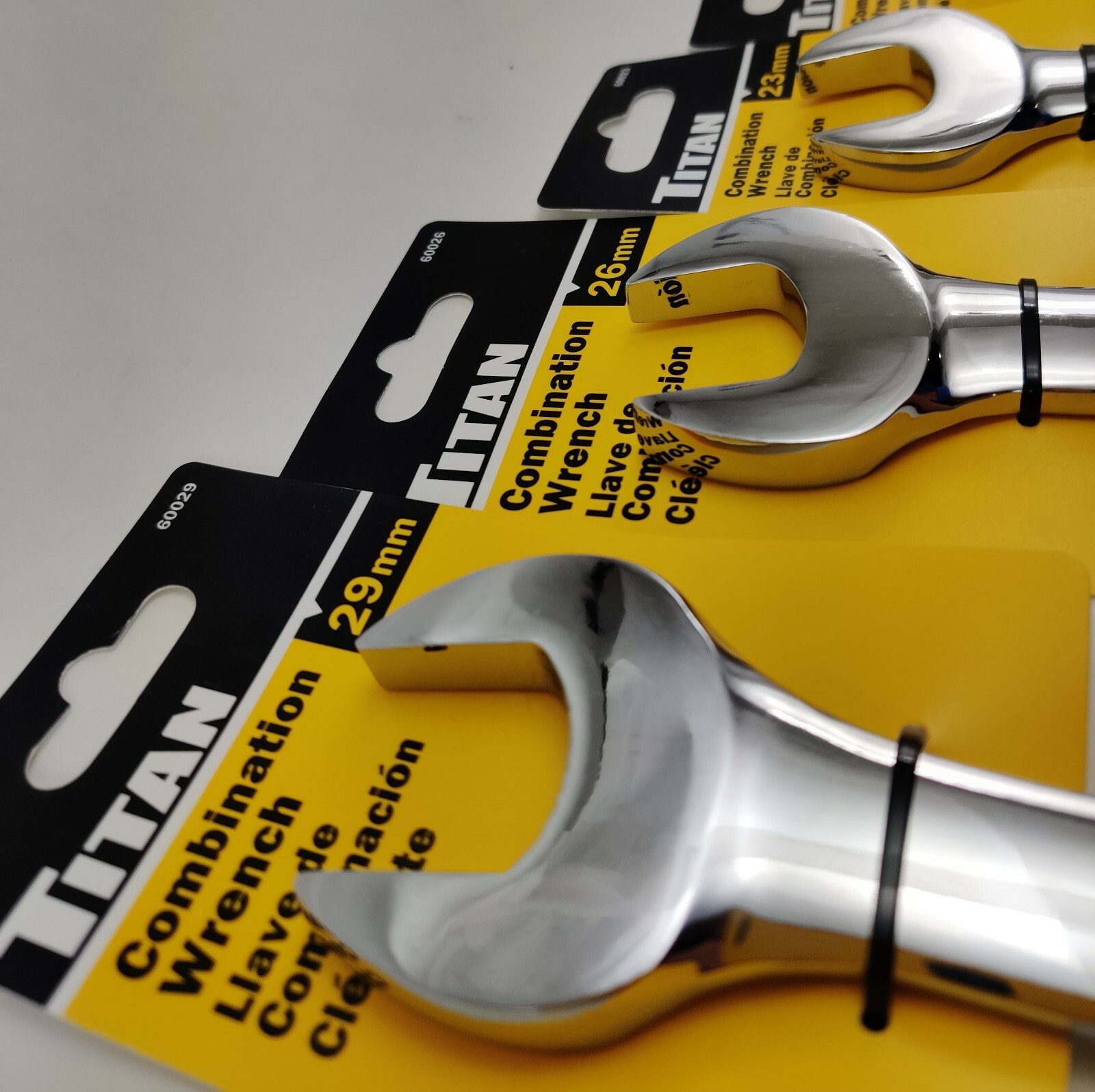 Titan Polished Individual Metric 12 Pt Wrench, Choice of Sizes 6mm - 29mm 