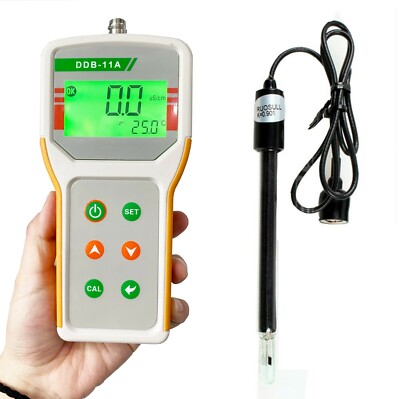 Handheld Conductivity Meter Tester Lab Water Quality Monitor