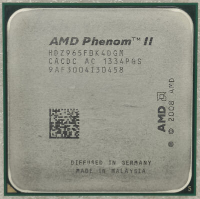 AMD Phenom II X4 965 3.4GHz Socket AM3 6MB Quad Core 125W HDZ965FBK4DGM CPU