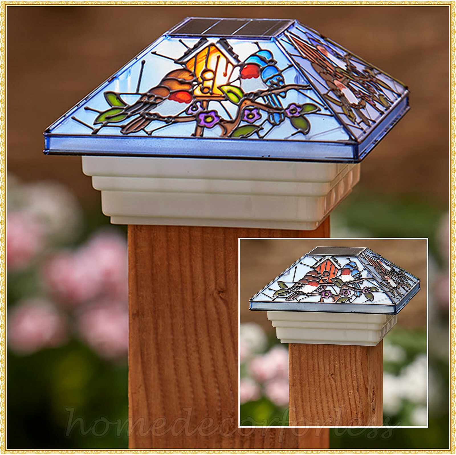 Mailbox Post Solar Light Cap