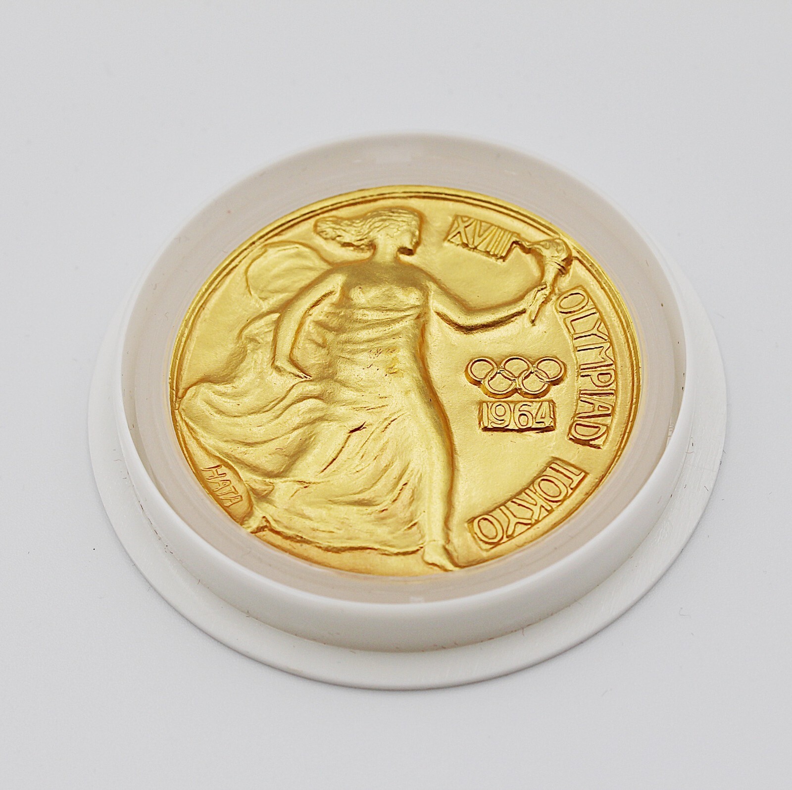 Rare】1964 Tokyo Olympics 18K Gold Plated Commemoration