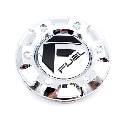 Fuel Chrome & Matte  Black Snap In Top Only for Wheel Center Cap 1001-58CEN-C