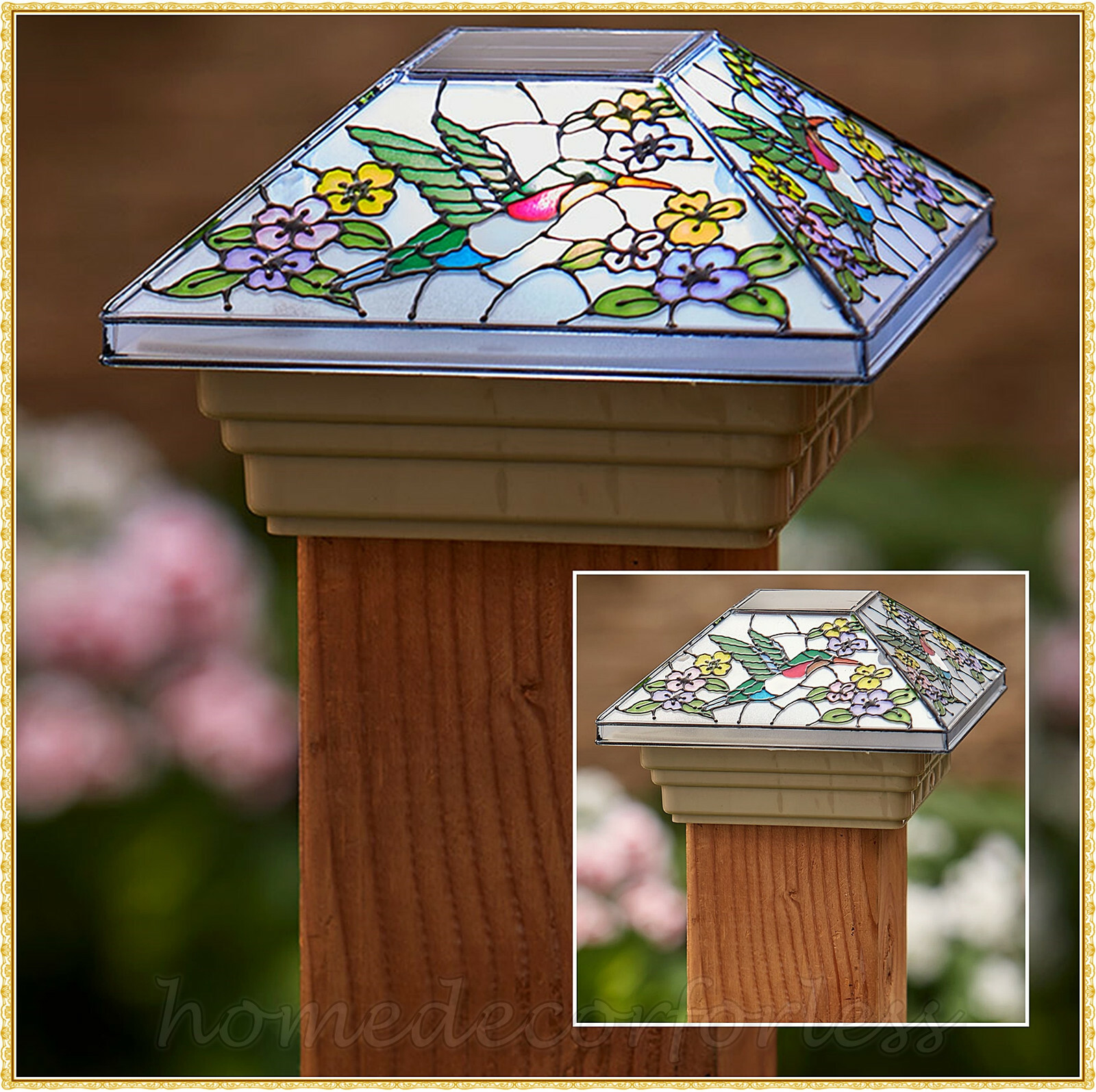 Mailbox Post Solar Light Cap