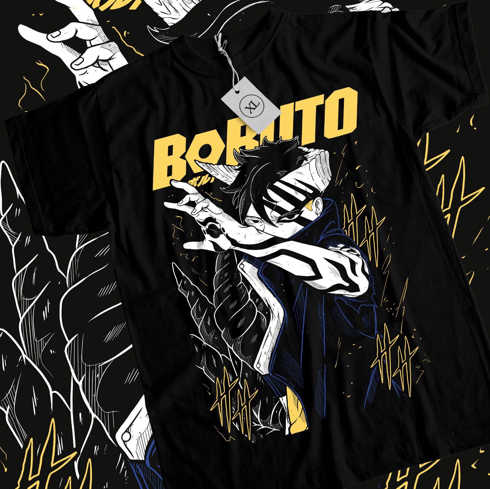 BORUTO tシャツ NARUTO all-over-print-mens-crew-neck-