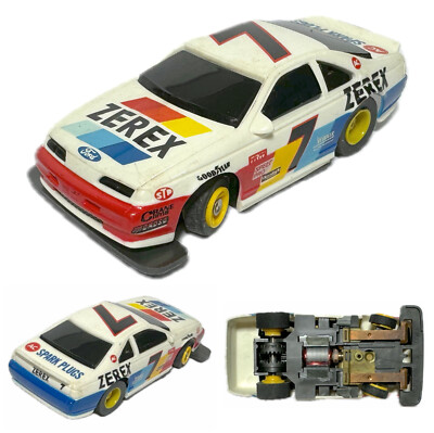 1pc 1990 TYCO TCR ZEREX Ford Thunderbird SC NASCAR Alan Kulwicki Slot Less Car