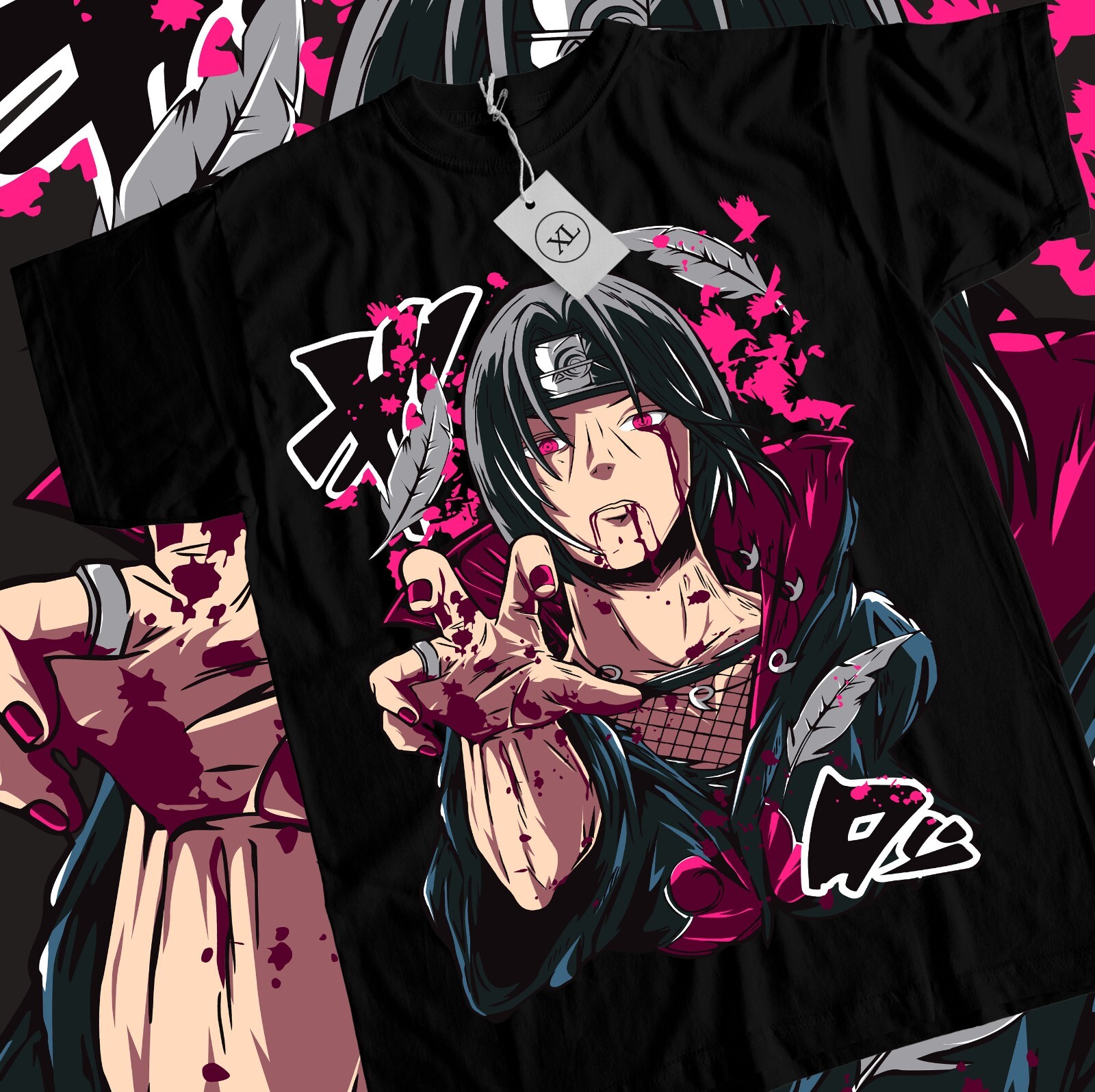 Itachi Uchiha T-Shirt Naruto Shippuden Manga Strip Naruto Itachi Uchiha T-Shirt Naruto Shippuden Manga Strip Naruto