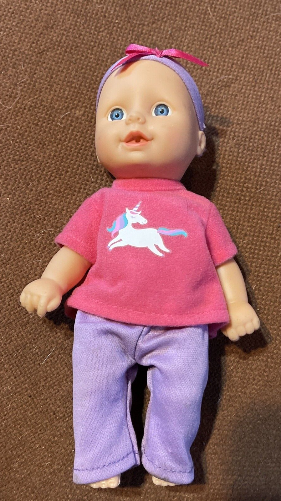 Vtg 1996 Cititoy Baby Doll Original Unicorn Outfit Blue Eyes