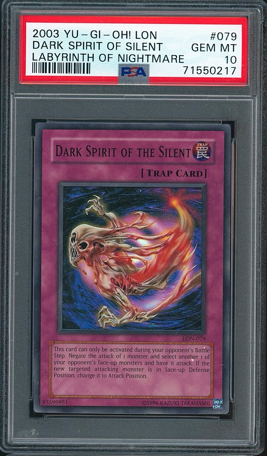 2003 Yu-Gi-Oh! yugioh LON-079 Labyrinth of Nightmare PSA 10 2003 Yu-Gi-Oh! yugioh LON-079 Labyrinth of Nightmare PSA 10