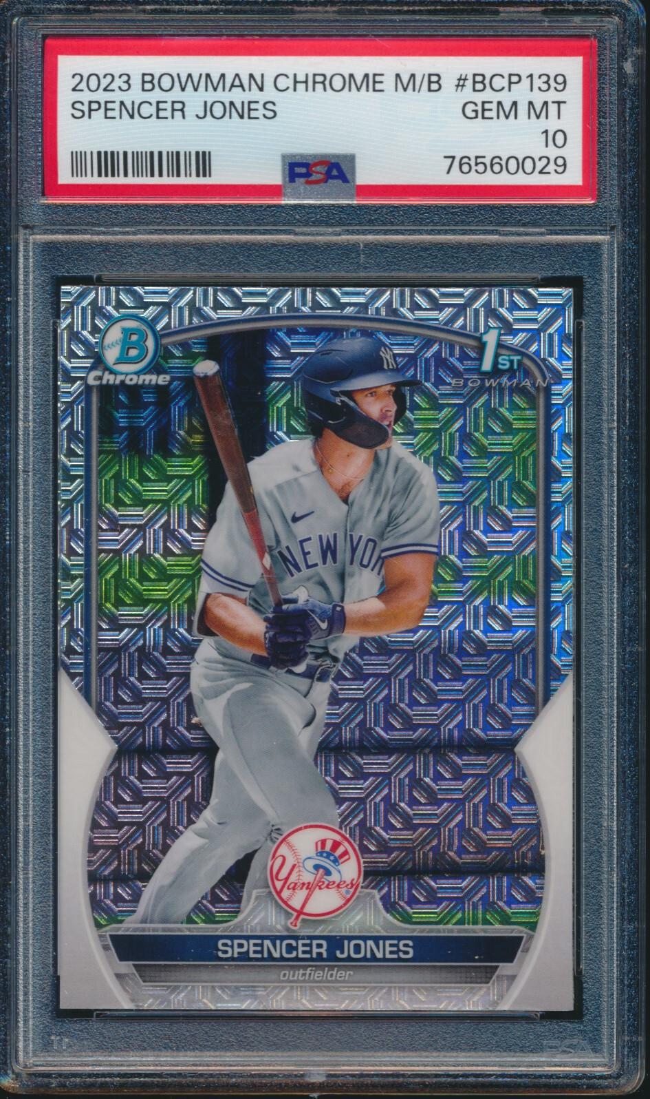 TOPPS １ST Bowman PSA 10 SPENCER JONES 1st 2023 Bowman Chrome Mega Box NY