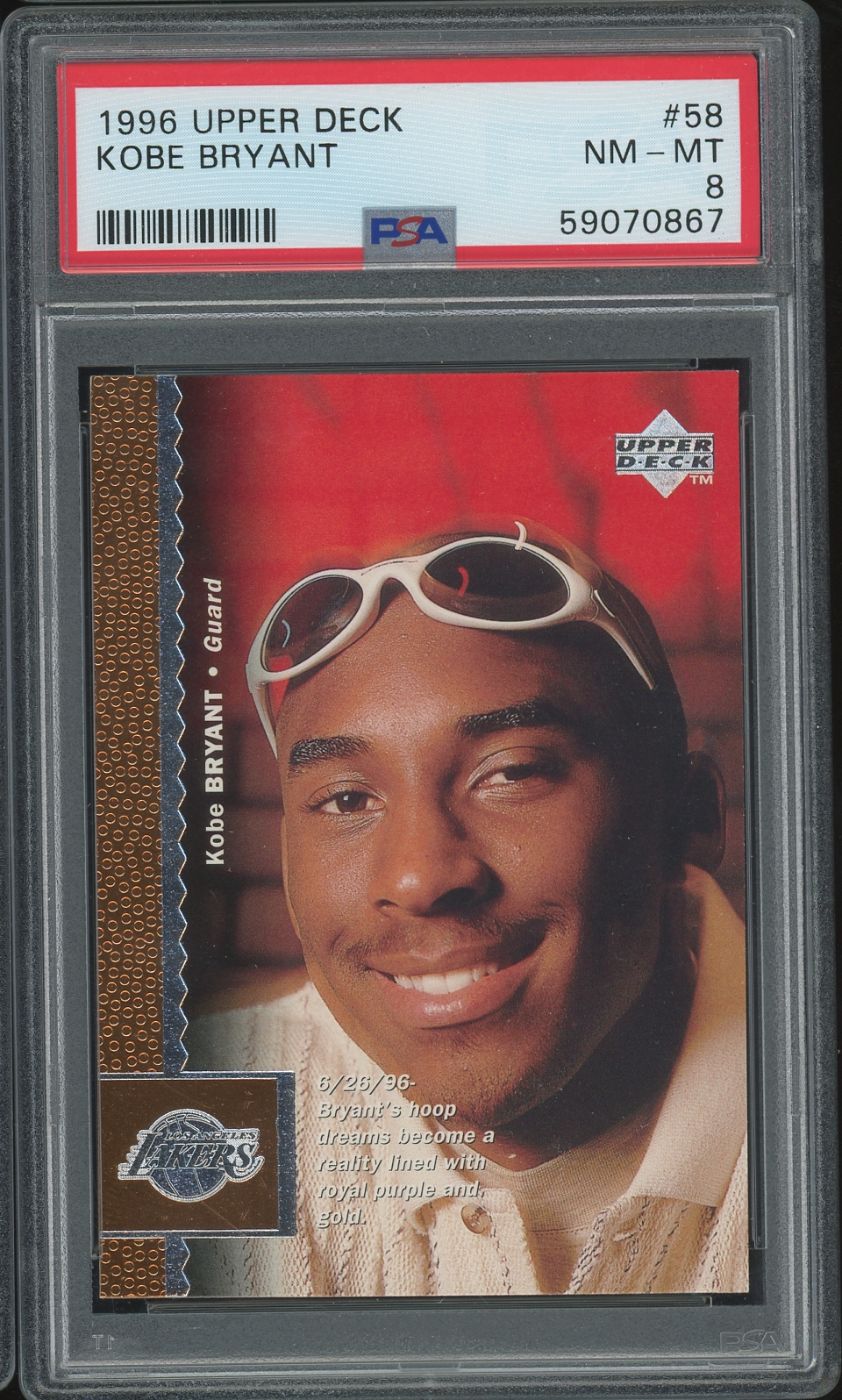 【A24】 NBA カード Kobe Bryant topps RC PSA8 A24】 NBA カード Kobe Bryant topps RC PSA8