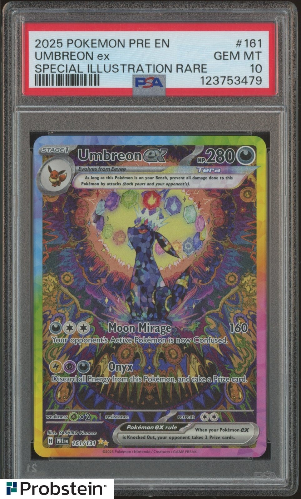 ポケモンカードゲーム Psa 10 Umbreon ex PSA 10 Umbreon ex SAR 217/187 Terastal Festival sv8a 2024