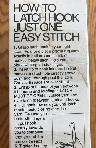 Vintage WonderArt Stitch & Latch Hook Wall Hanging Kit Clown Complete In Box