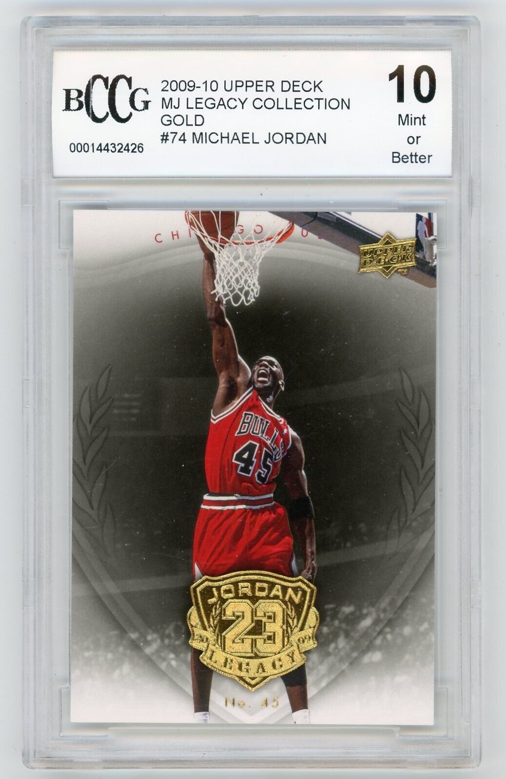2009-10 Upper Deck MJ Legacy Collection Gold Michael Jordan 2009-10 Upper Deck MJ Legacy Collection Gold Michael Jordan